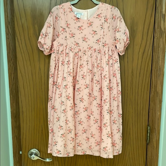 Nordstrom Other - NORDSTROM NWOT Girls Size 8 Floral Print Pink Cotton Lined Dress